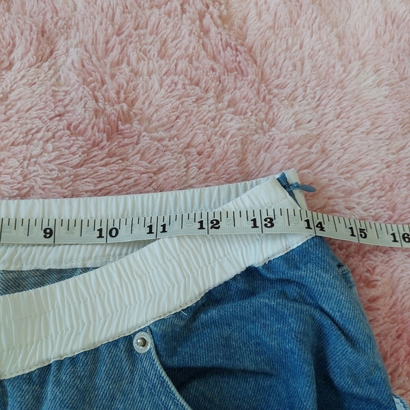 Thakoon Smocked Waist Wide Leg Denim Size 6 - Picture 9 of 13